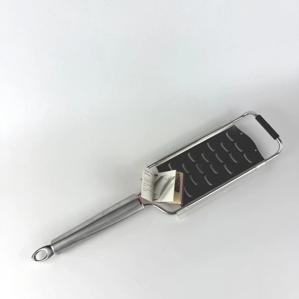 VINTAGE Cuisipro Accutec Razor-Sharp Grater Stainless Steel NEW w/ Cover NOS